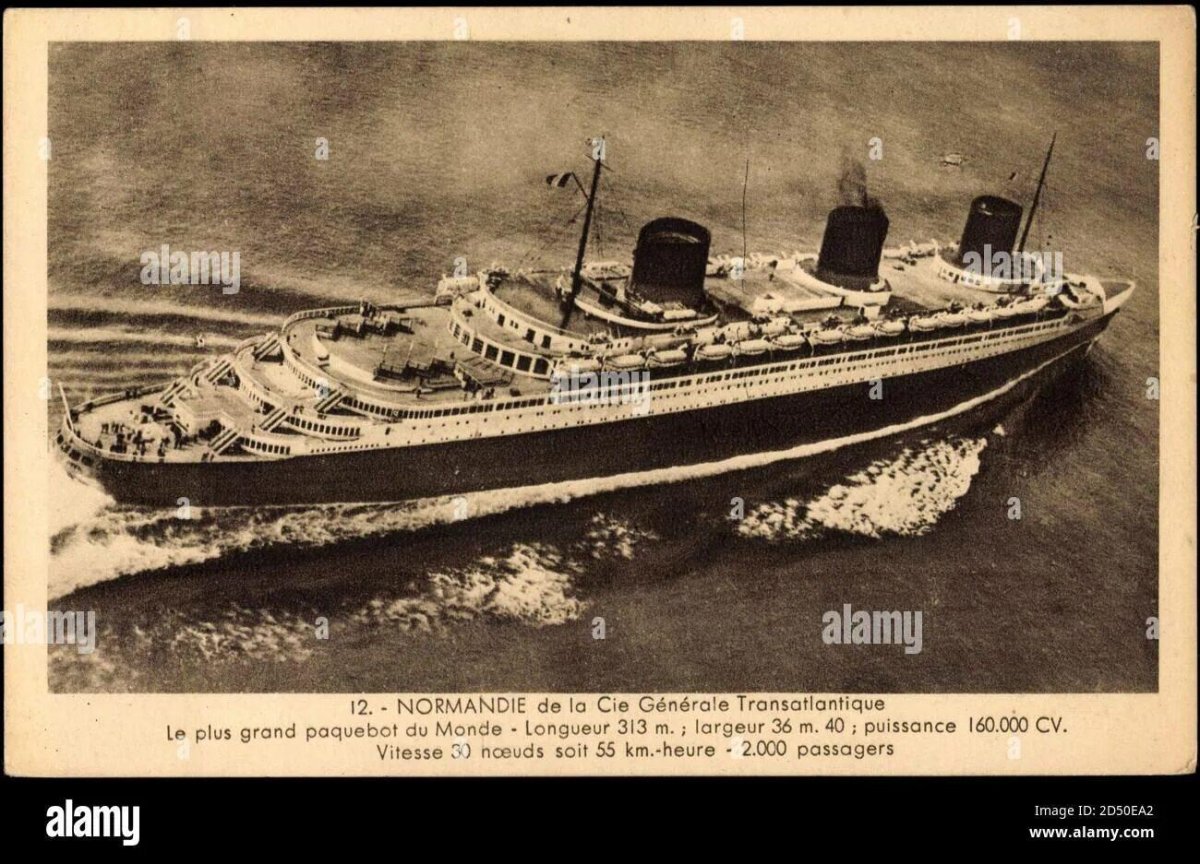 Трансатлантический лайнер Нормандия