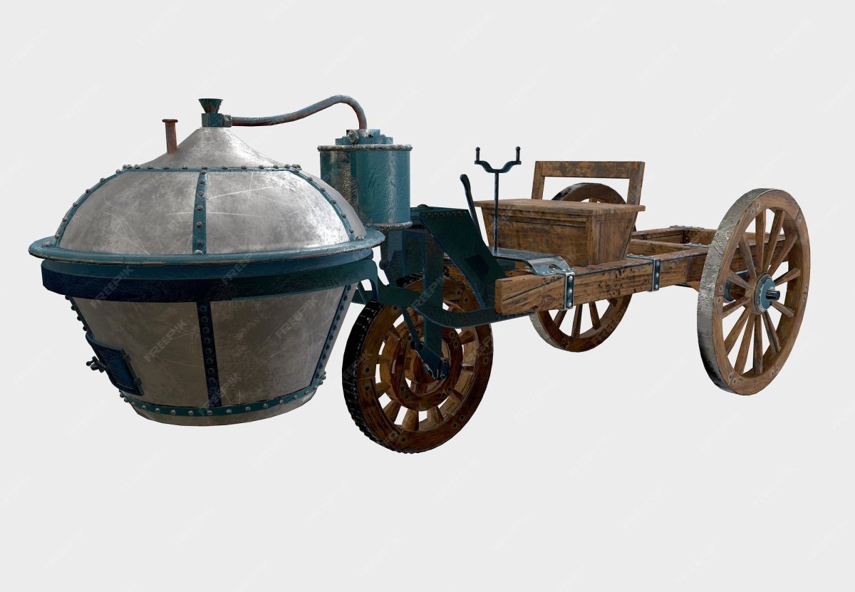 Первый паровой автомобиль в мире