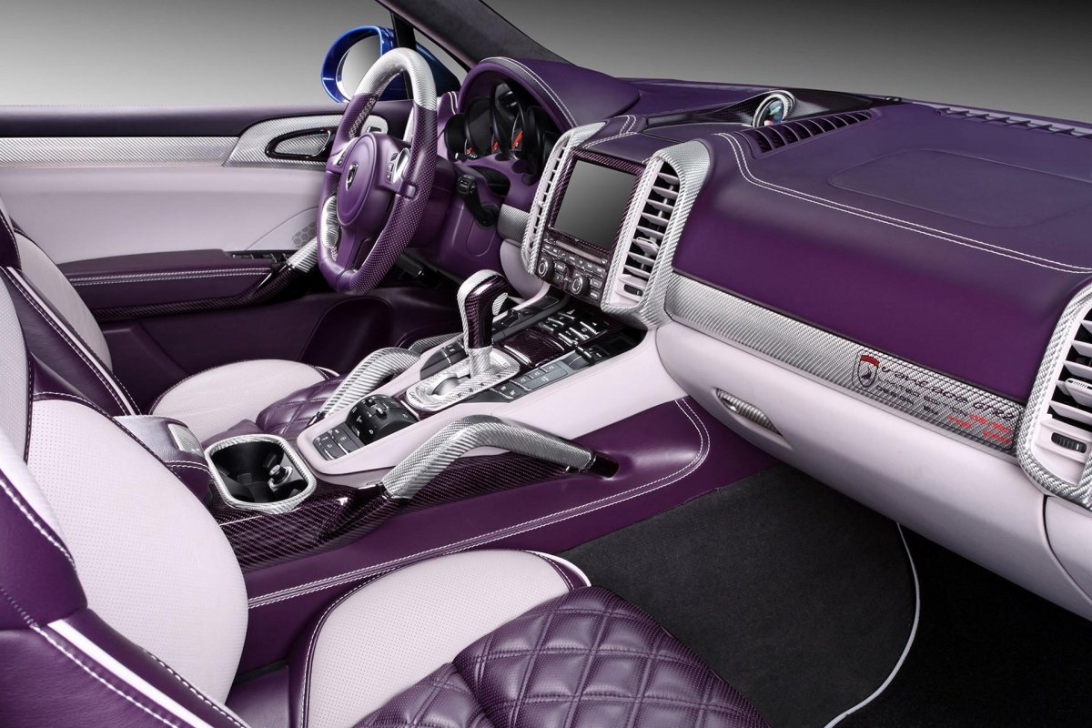 Порше Кайен фиолетовый