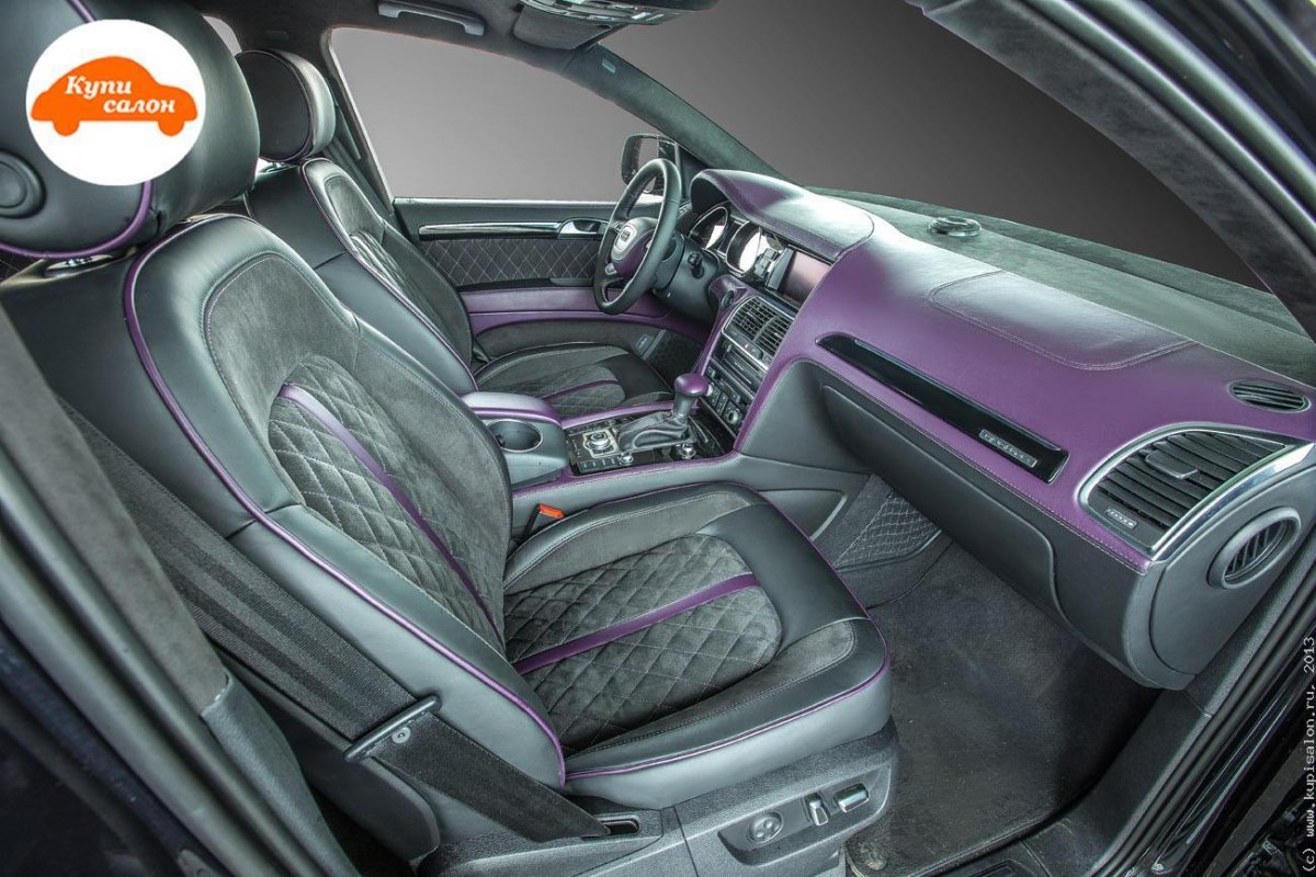 Audi q7 салон алькантара