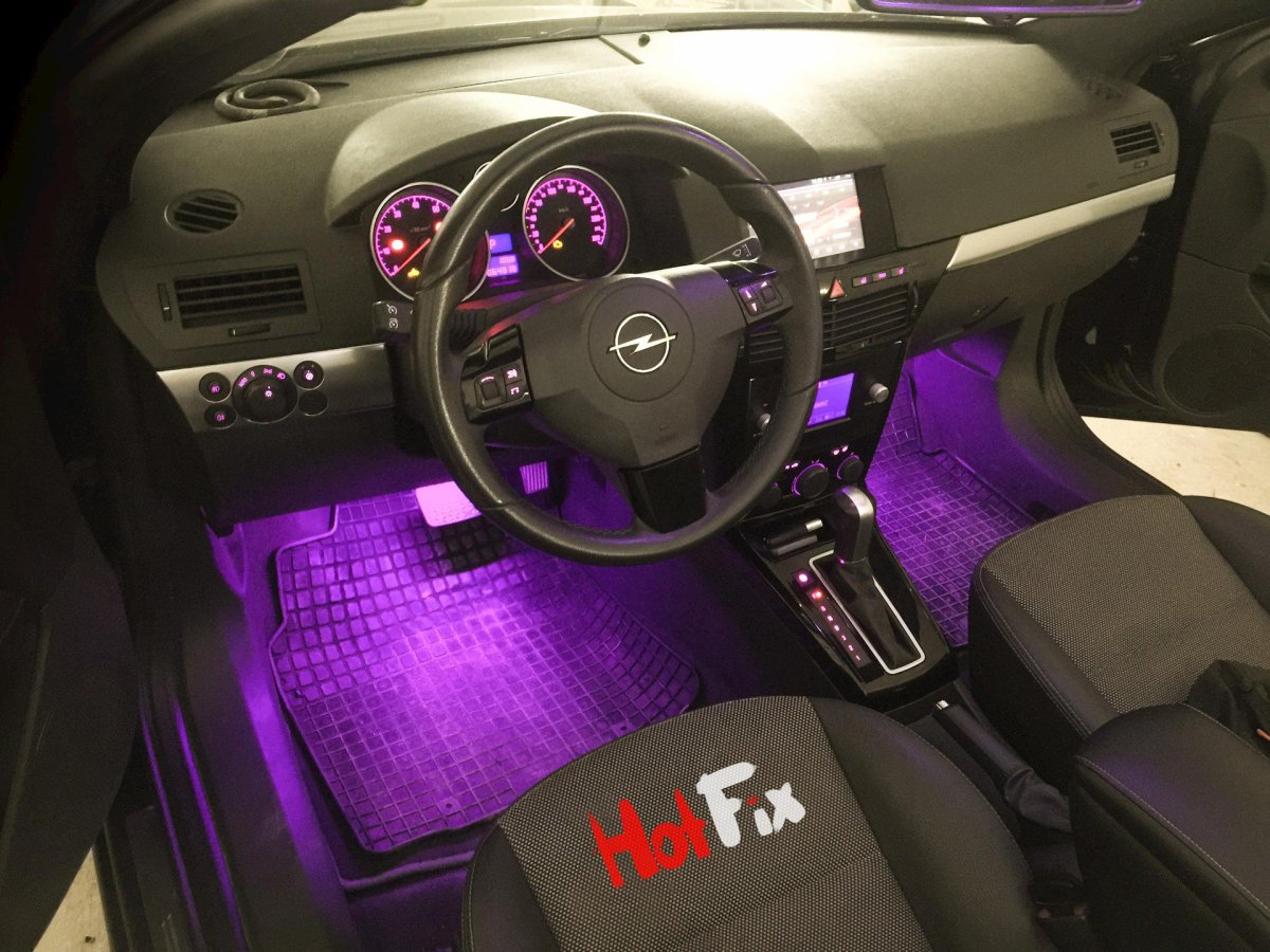 Opel Astra h подсветка салона