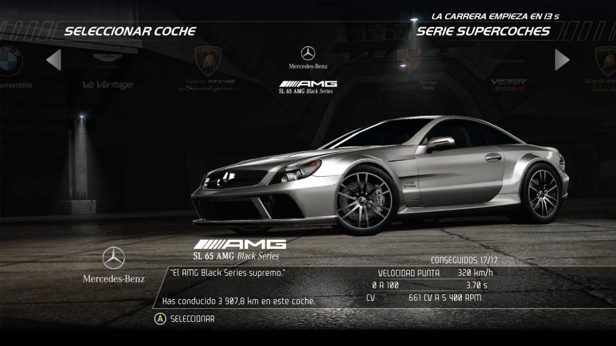 Мерседес sl65 AMG NFS