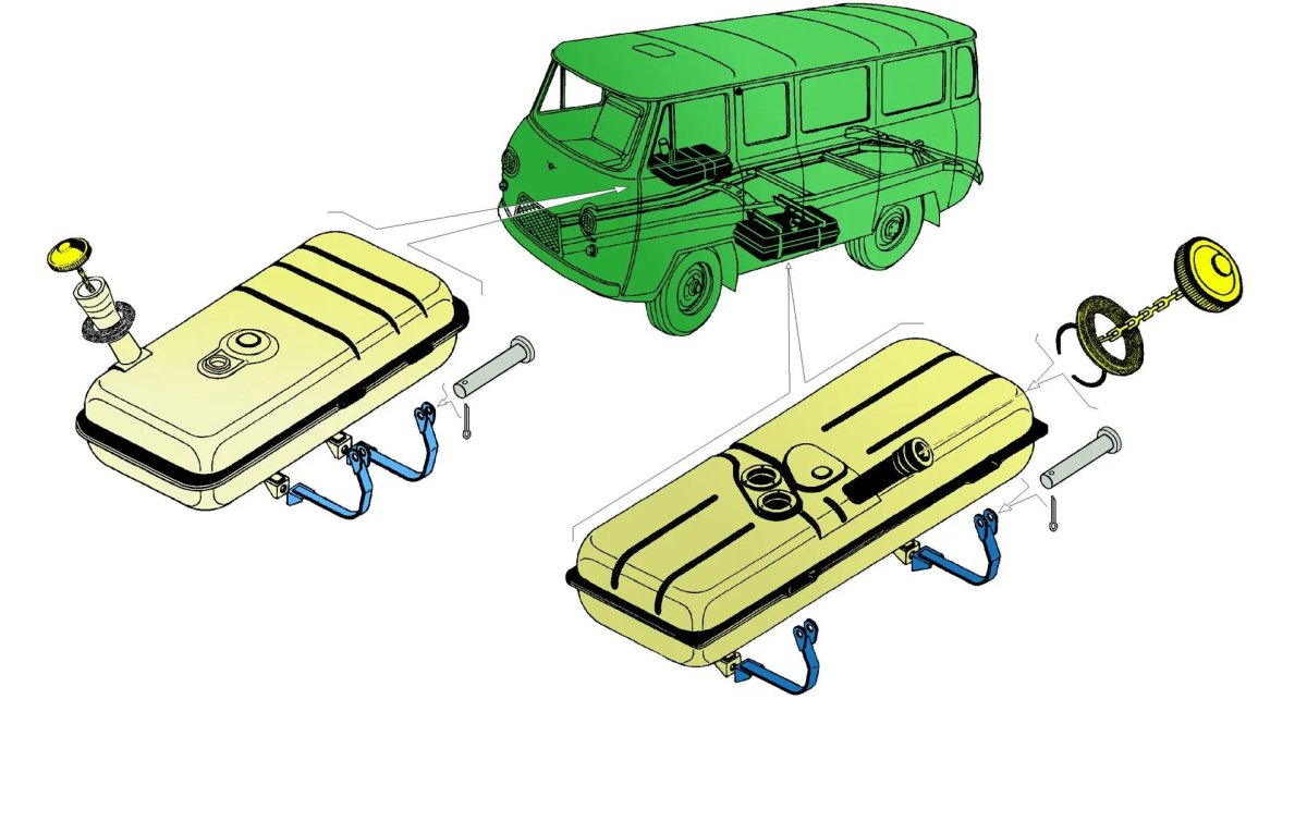 Бак топливный УАЗ 452