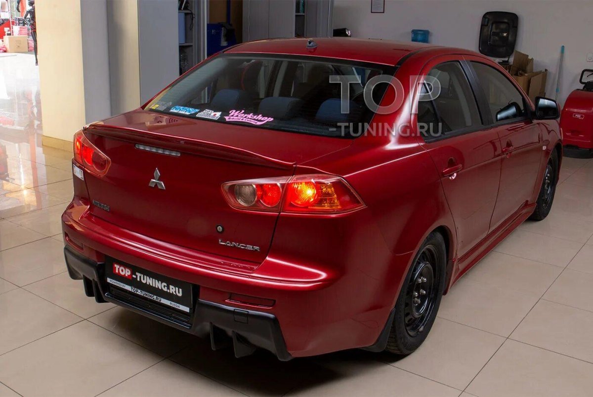 Mitsubishi Lancer 10 лип спойлер