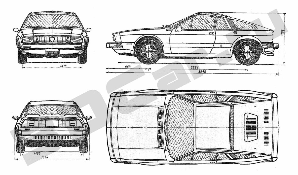 Lancia Stratos Blueprint
