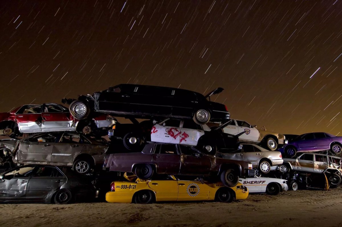 Американские свалки машин