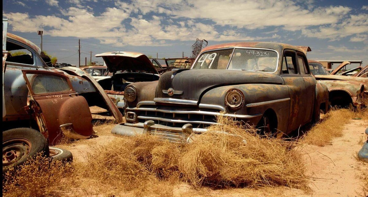 Автокладбище в США