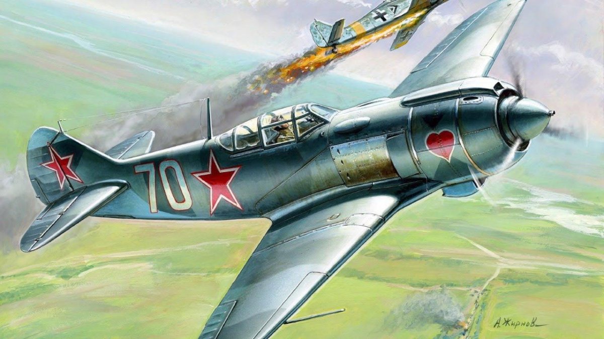 Ла 5 ФН камуфляж зеленый