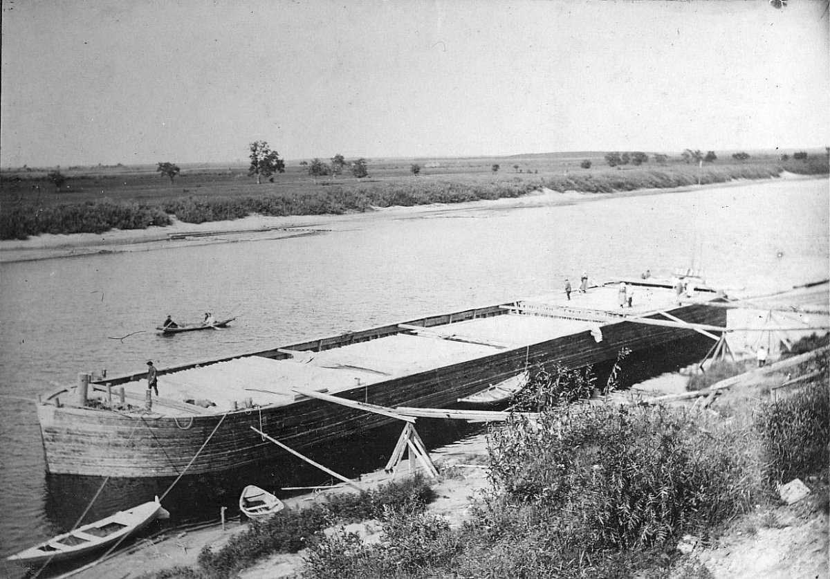 Речная Барка на Волге Чусовой 19 век