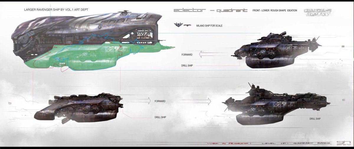 Корабль Милано из стражей Галактики