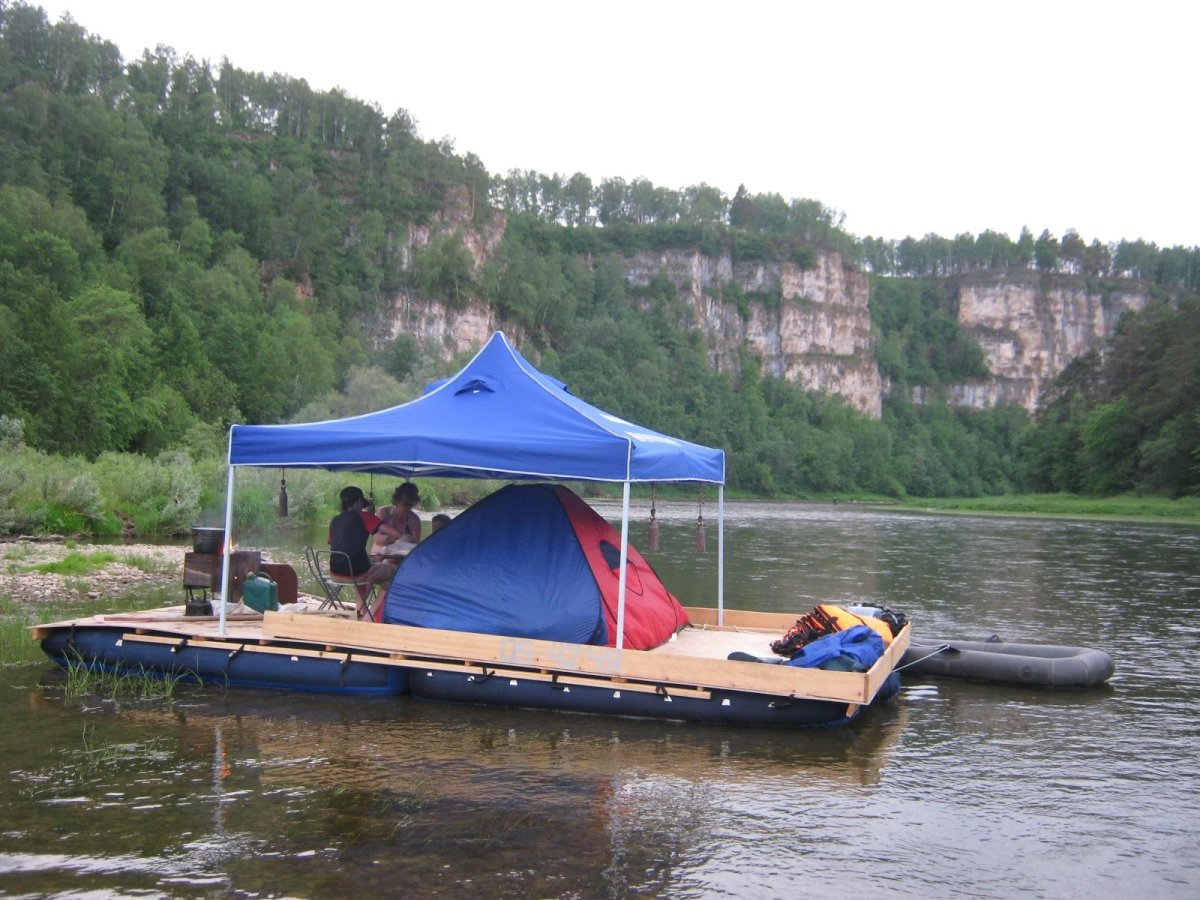 Плот катамаран для сплава