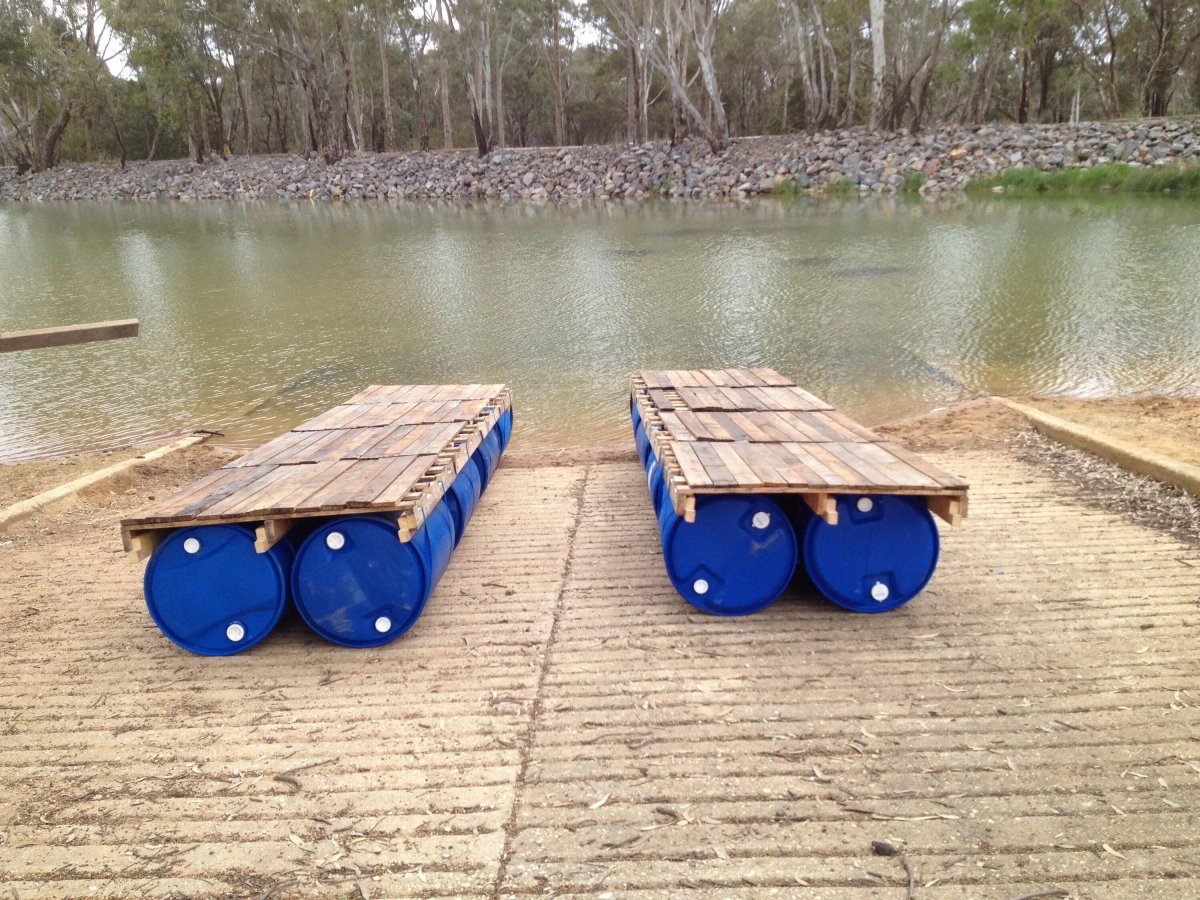 Понтон из труб ПНД 315мм