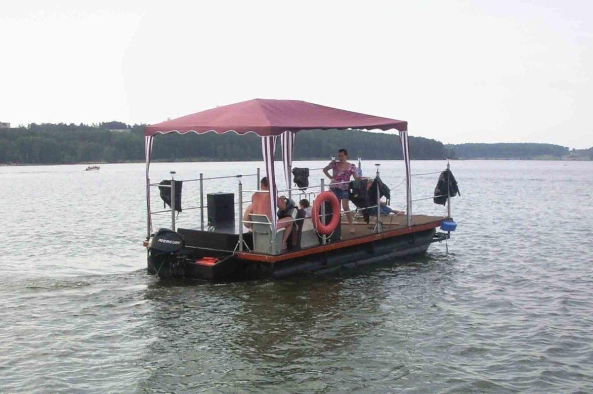 Понтонный плот катамаран