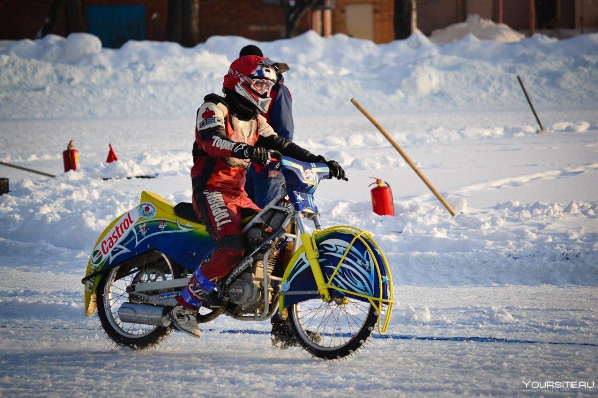 Мотоцикл Ледовый спидвей красивые цвета