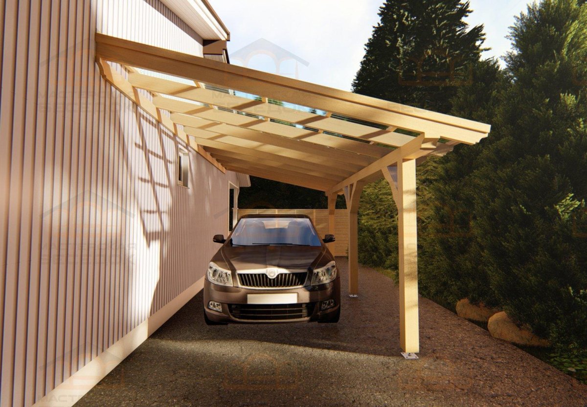 Односкатный навес 8500*6500