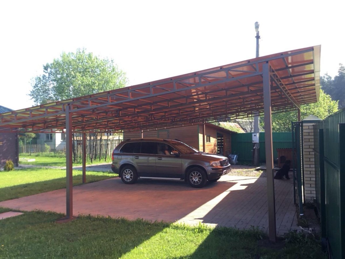 Односкатный навес 8500*6500