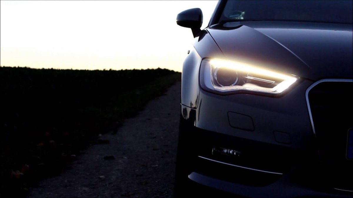 Ауди а3 8v фары ночью