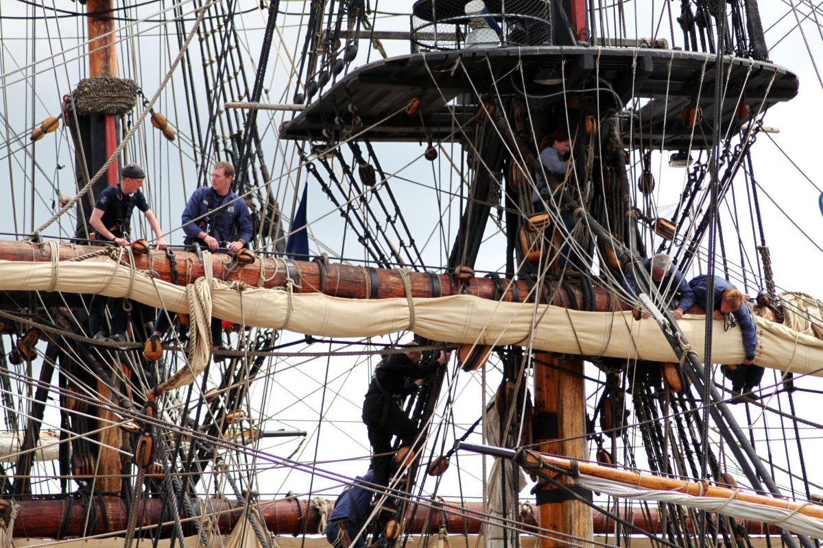 Такелаж бушприта парусника