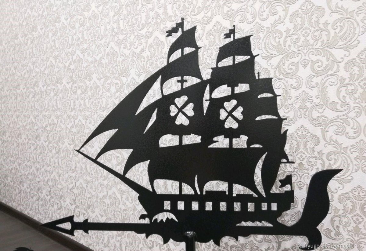 Флюгер большой "корабль"