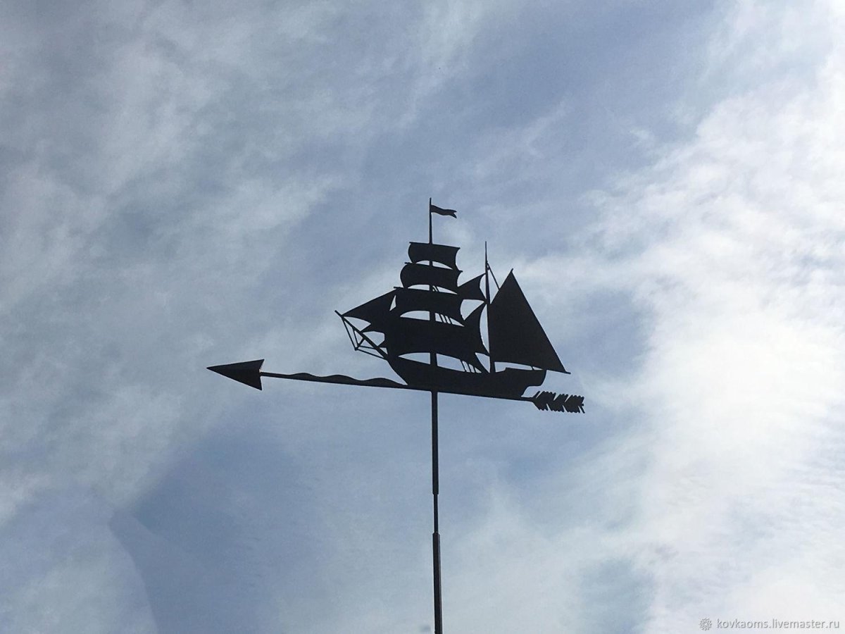 Флюгер большой 800*600 "Фрегат"