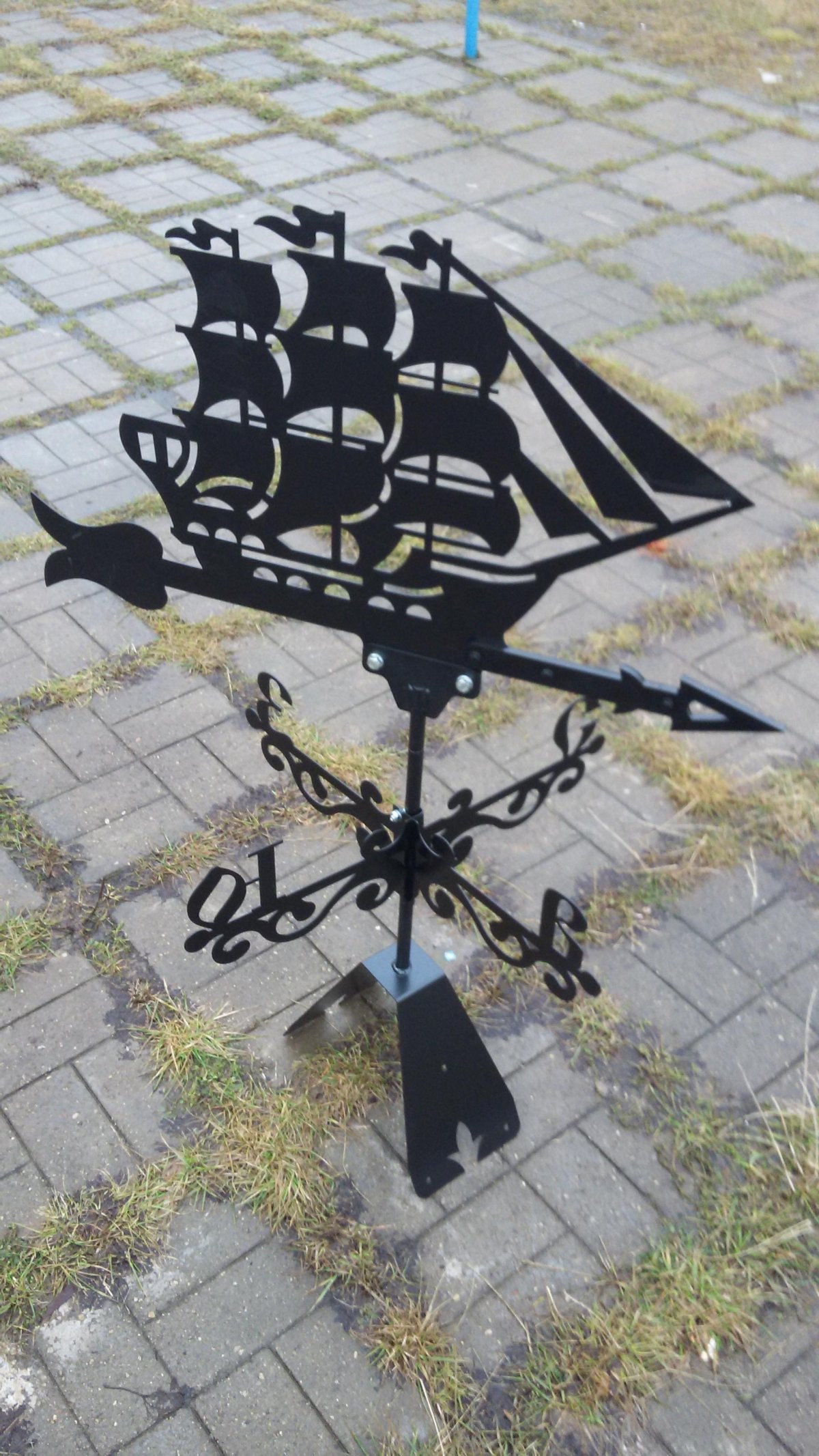 Флюгер на крышу "парусник"