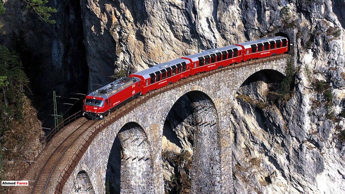 Ретийская железная дорога Швейцария