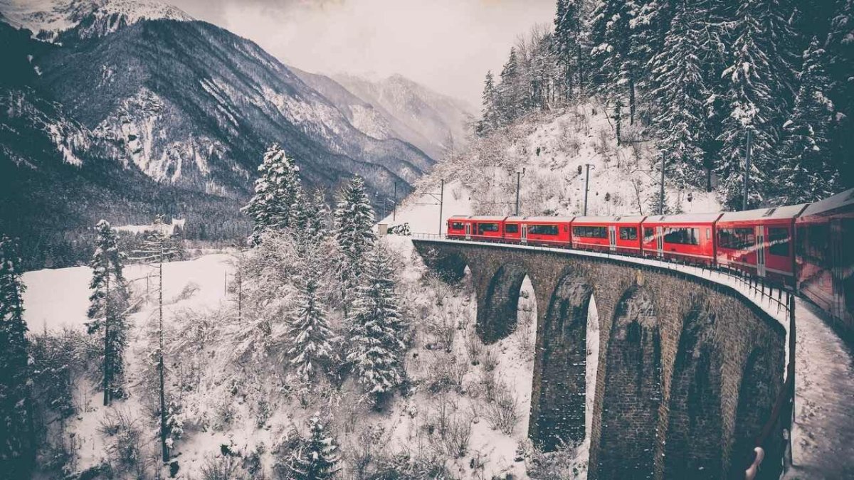 Виадук Ландвассер Швейцария