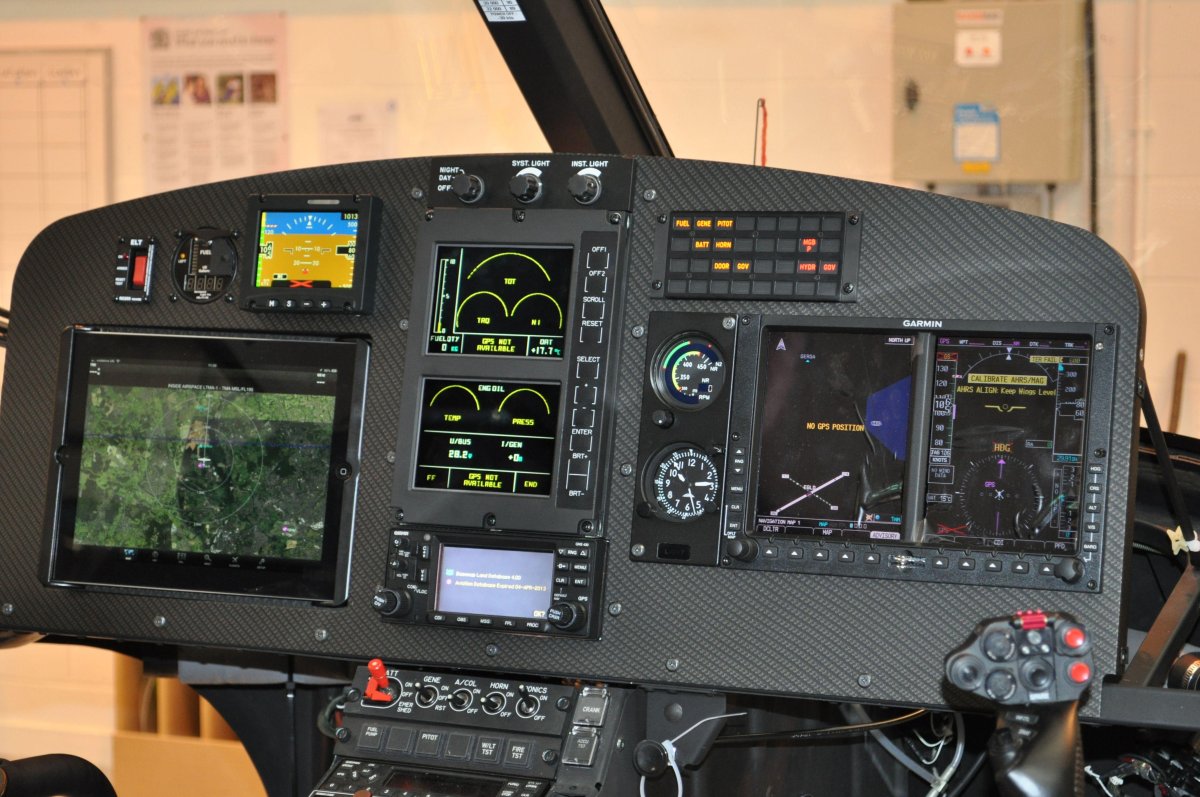 Панель управления вертолета