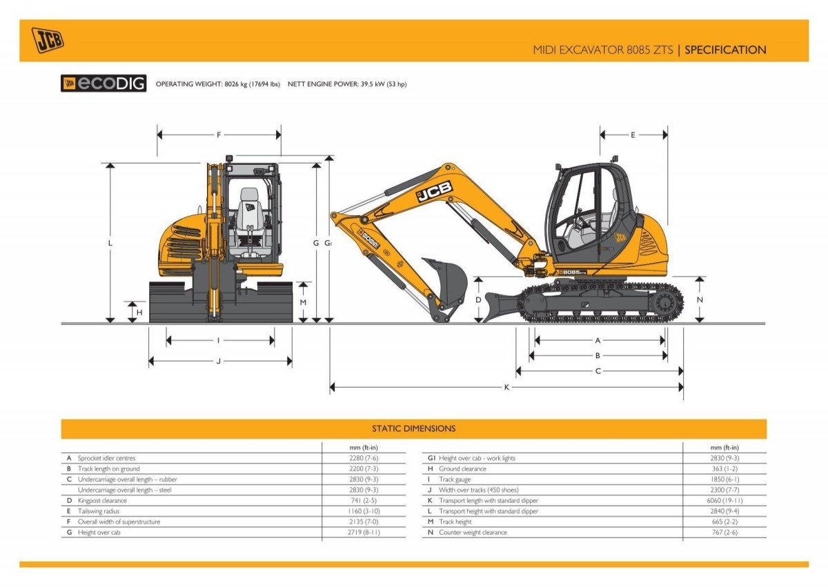 Мини экскаватор JCB 8035