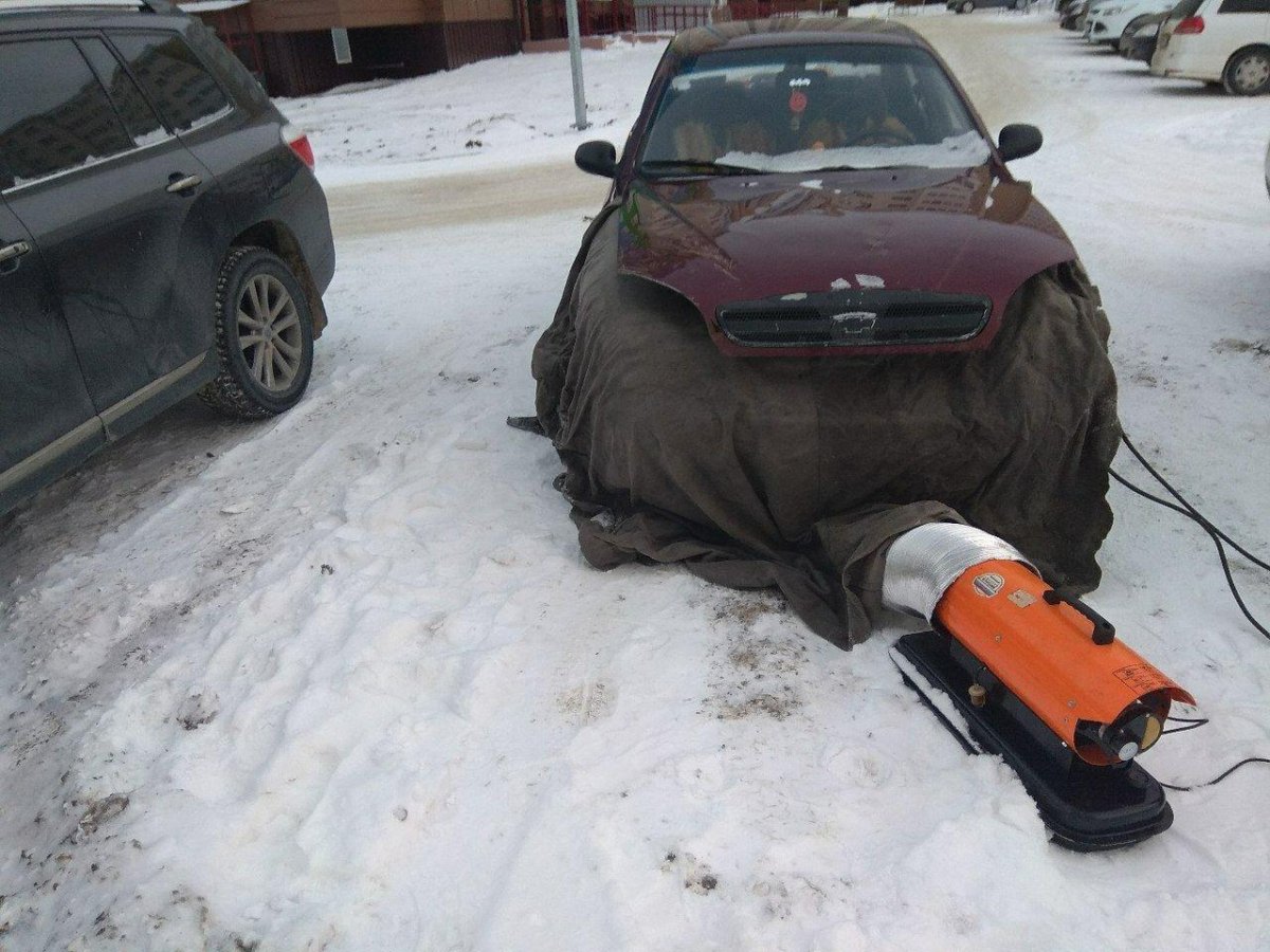 Отогрев автомобиля