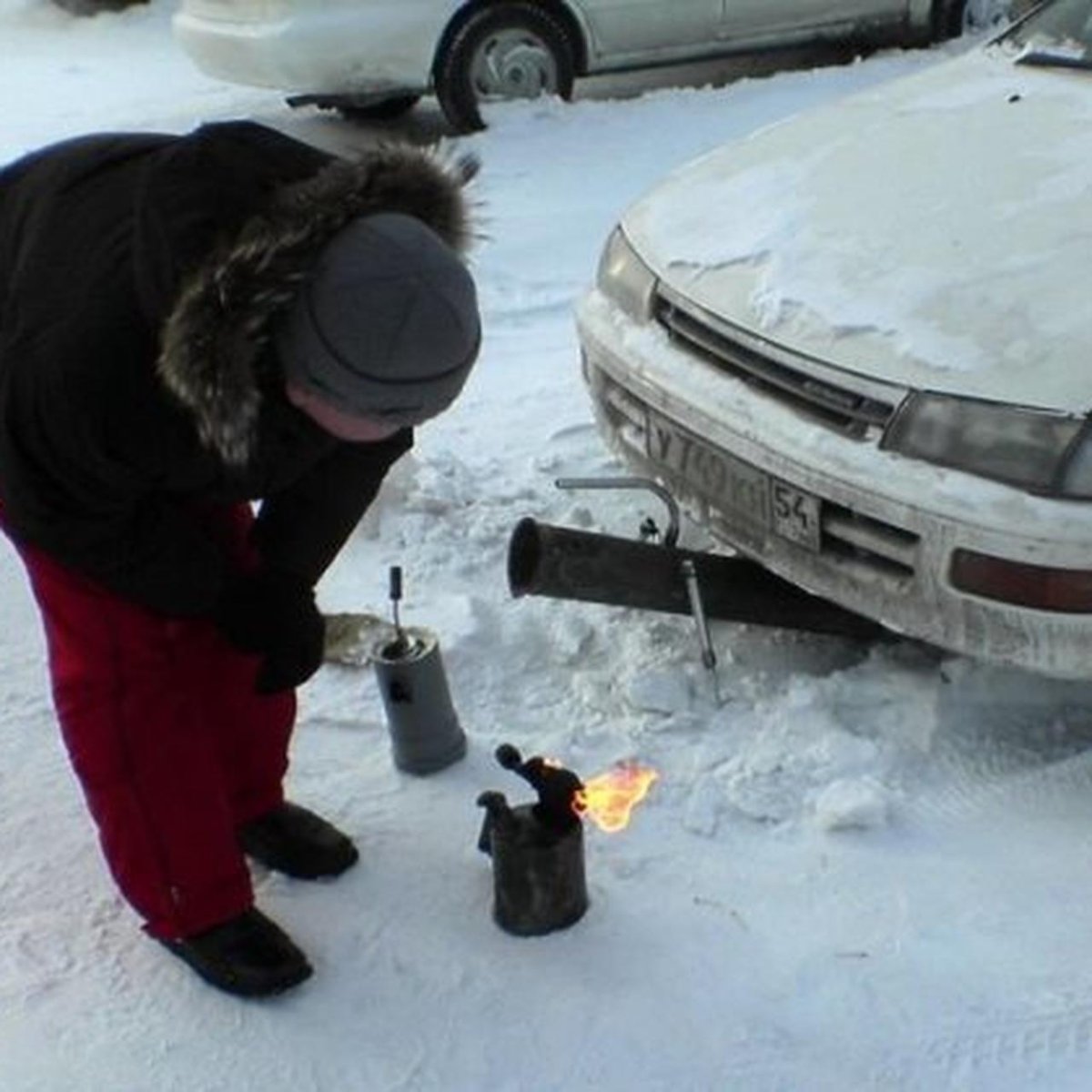 Прогрев машины зимой