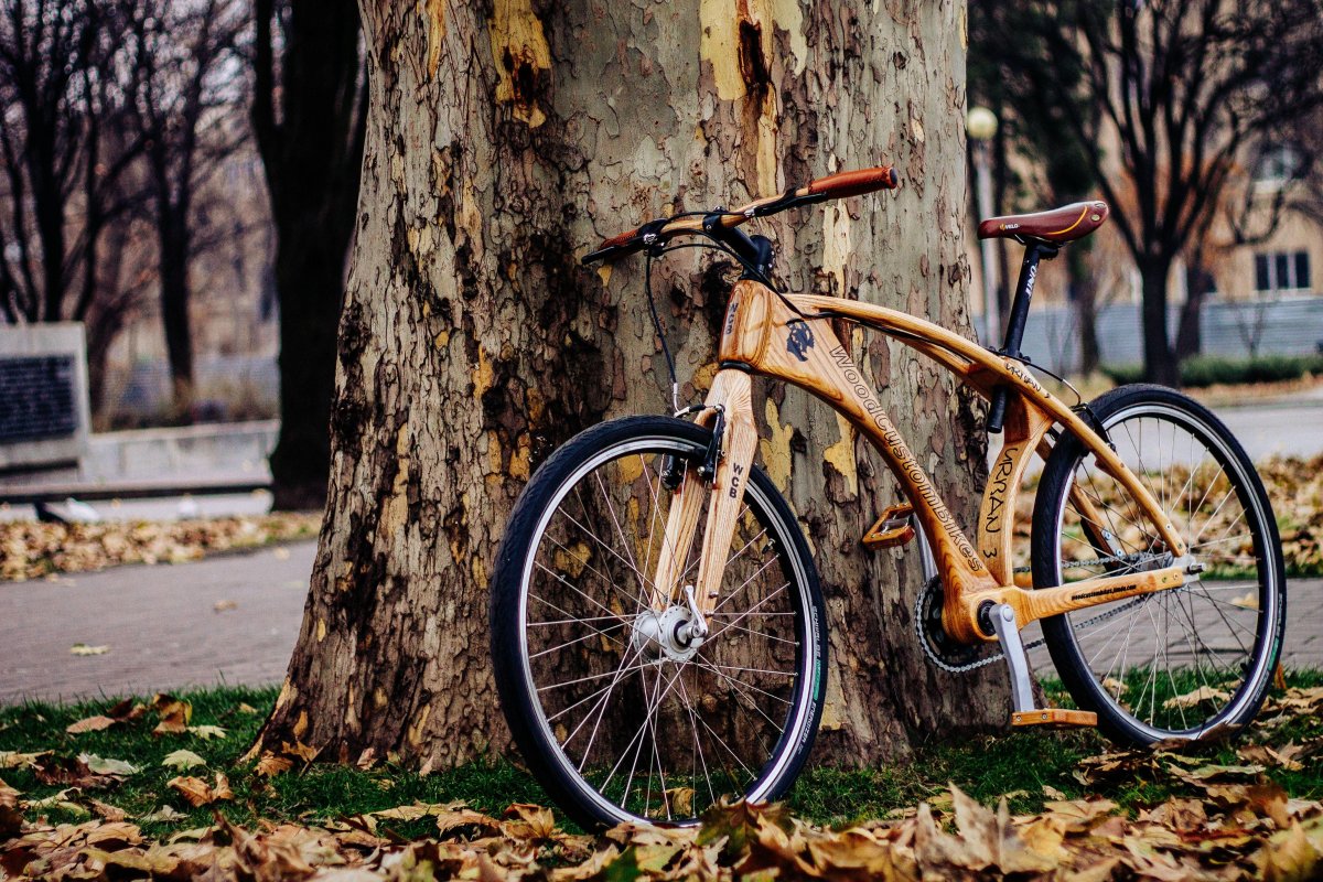 Деревянный велосипед