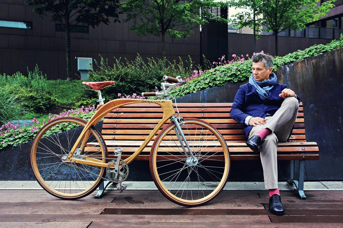 Деревянный велосипед