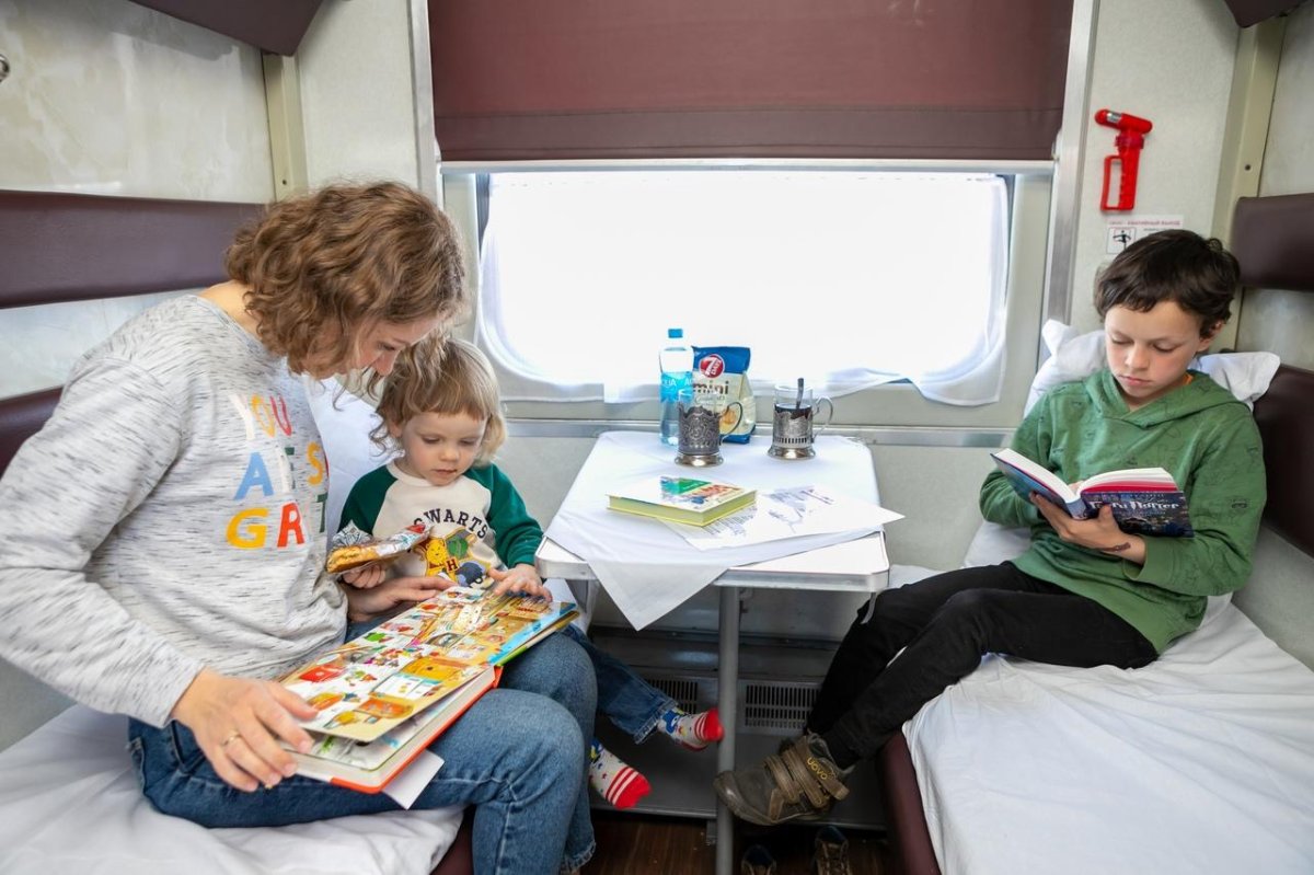 Поезд библиотека