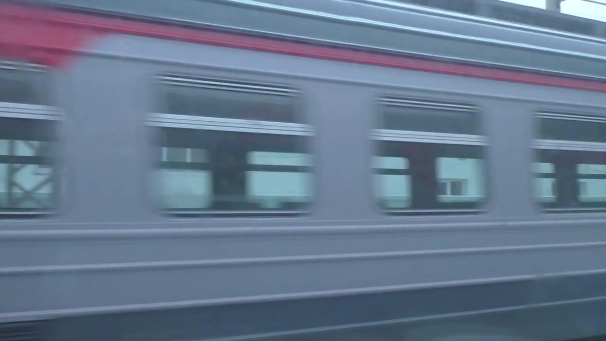 Красноярск из окна поезда