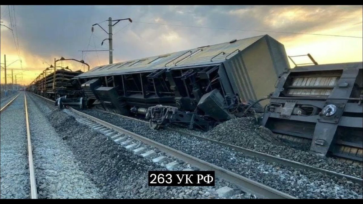 Сход вагонов на Красноярской ЖД