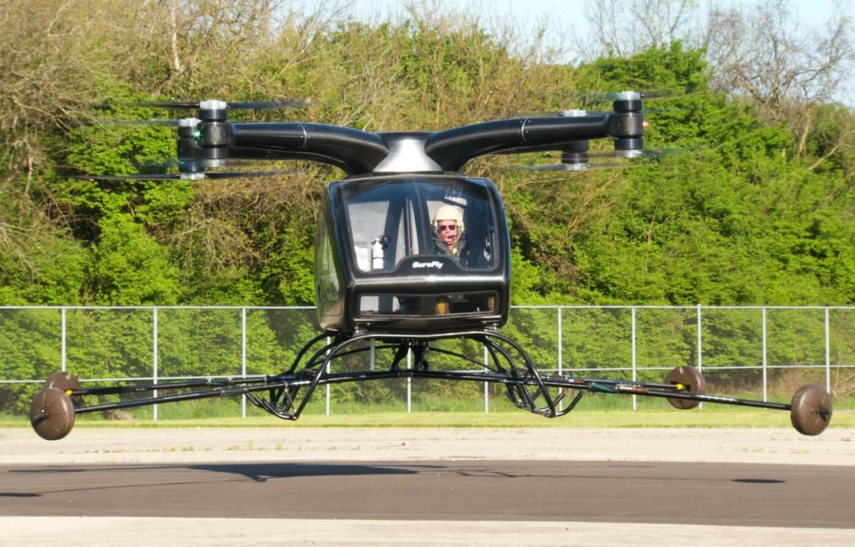 Пилотируемый квадрокоптер для человека