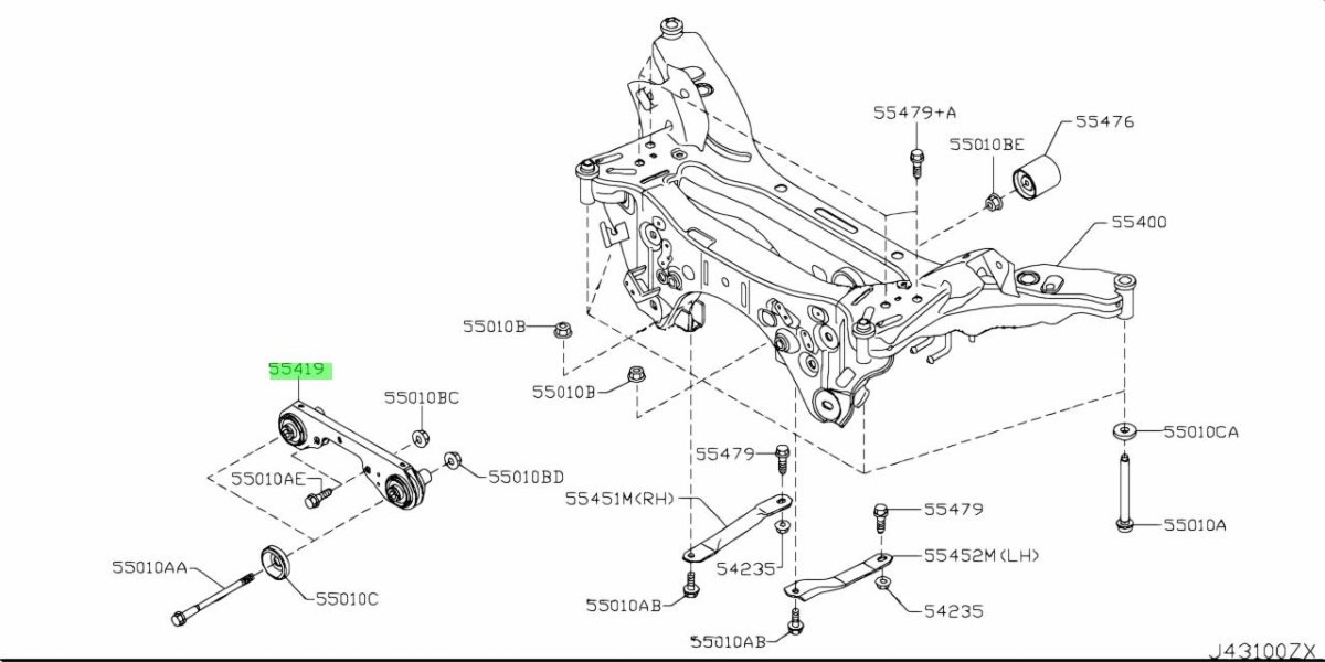 Задняя подвеска Ниссан Кашкай j11