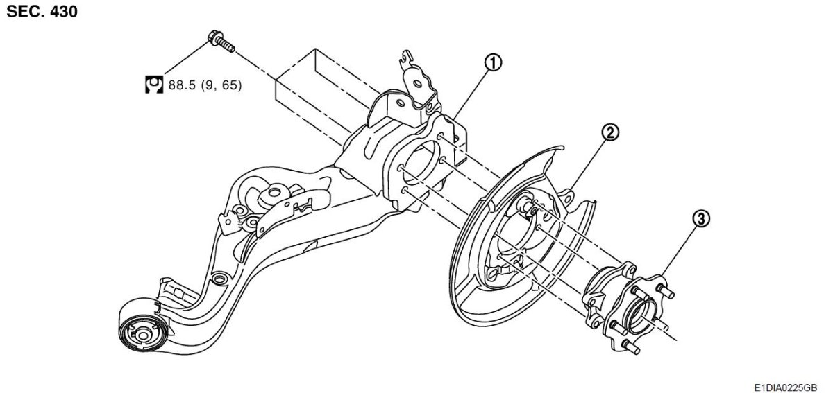 Передняя подвеска Ниссан Кашкай j10 схема