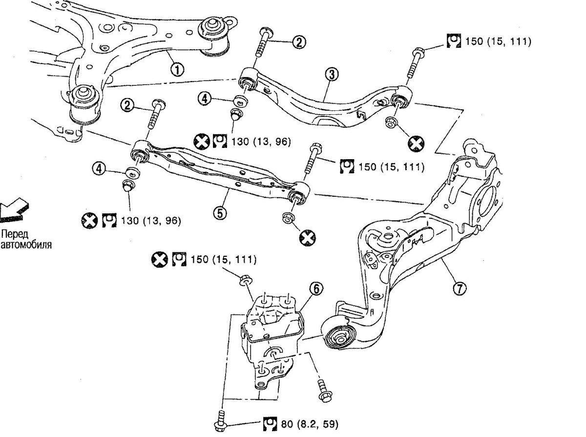Передняя подвеска Ниссан x-Trail т 31 схема