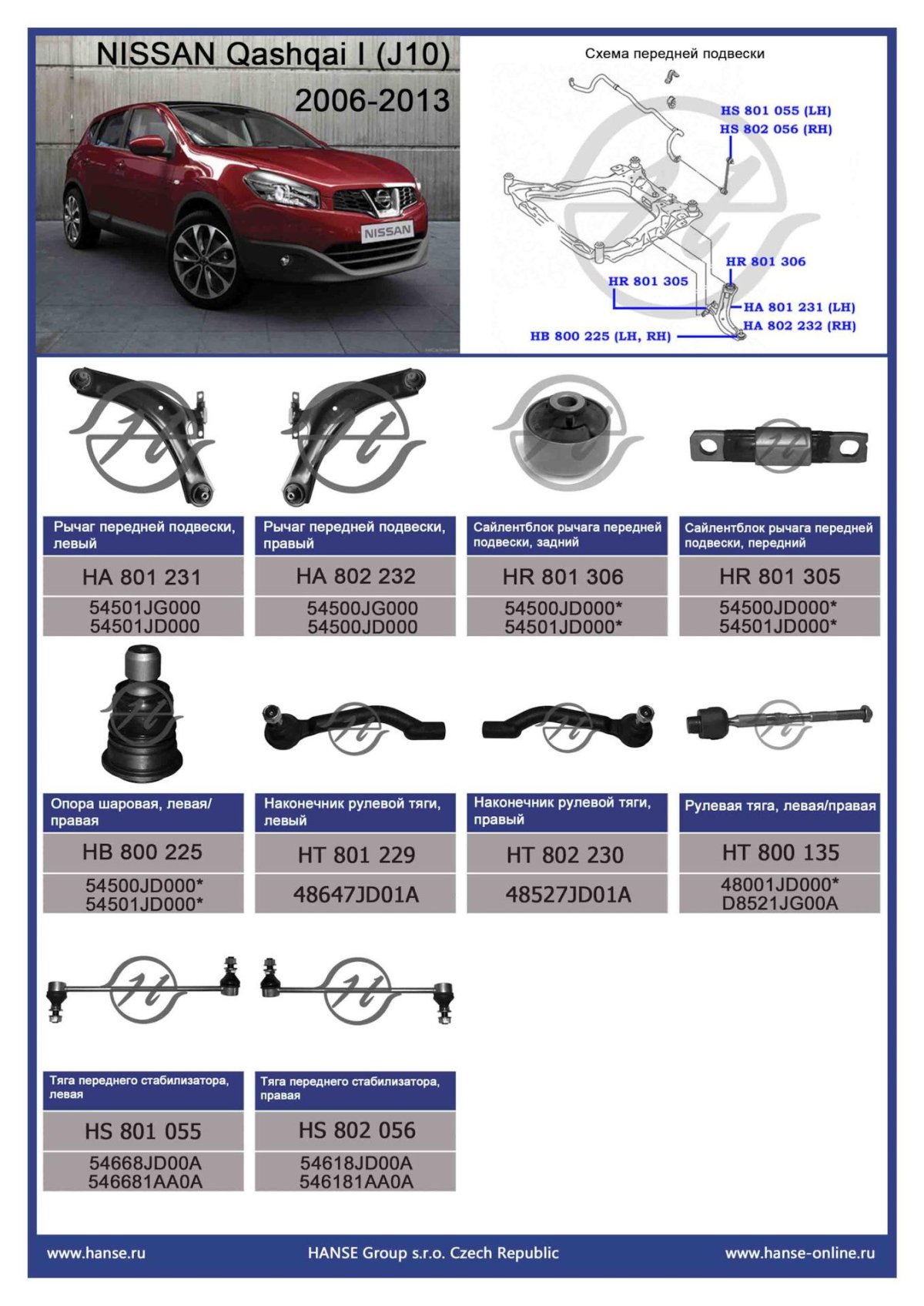 Схема подвески Ниссан Кашкай