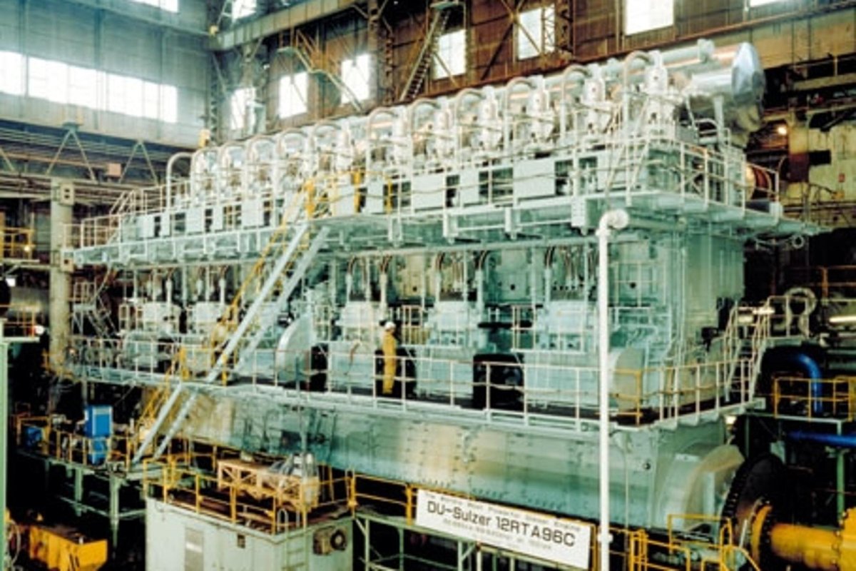 Дизельный Корабельный двигатель Wartsila Sulzer rta96
