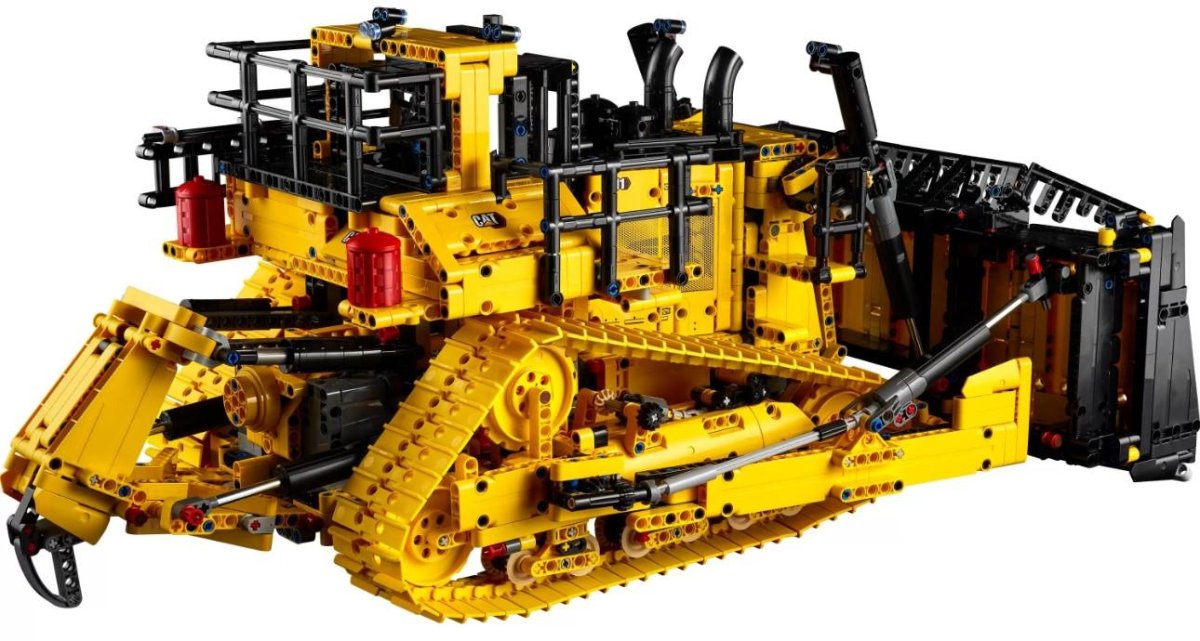 Лего бульдозер Cat d11