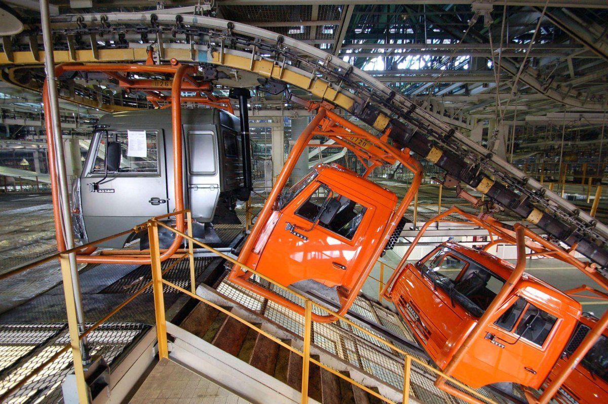 КАМАЗ завод конвейер