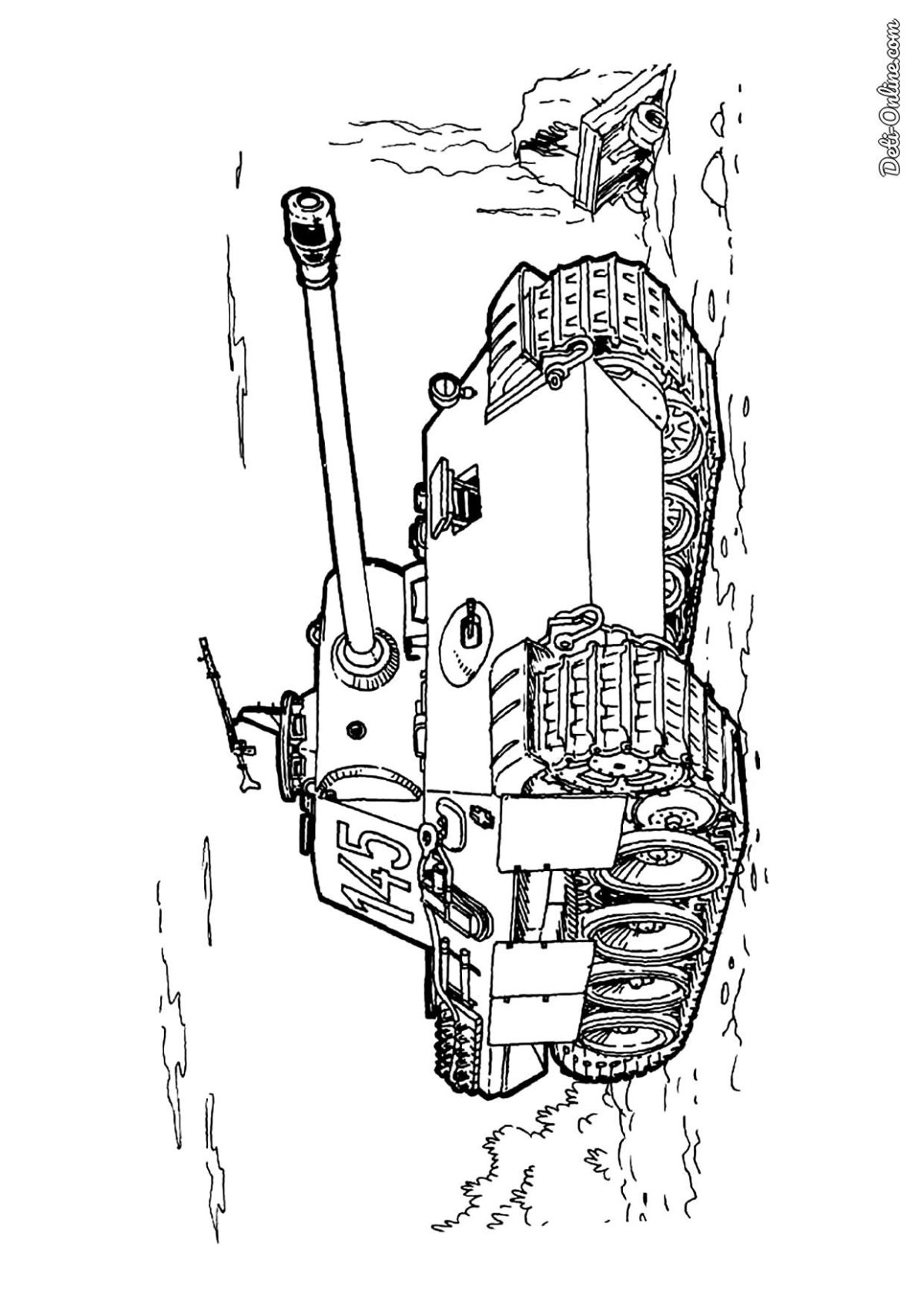 Раскраска танка пантера