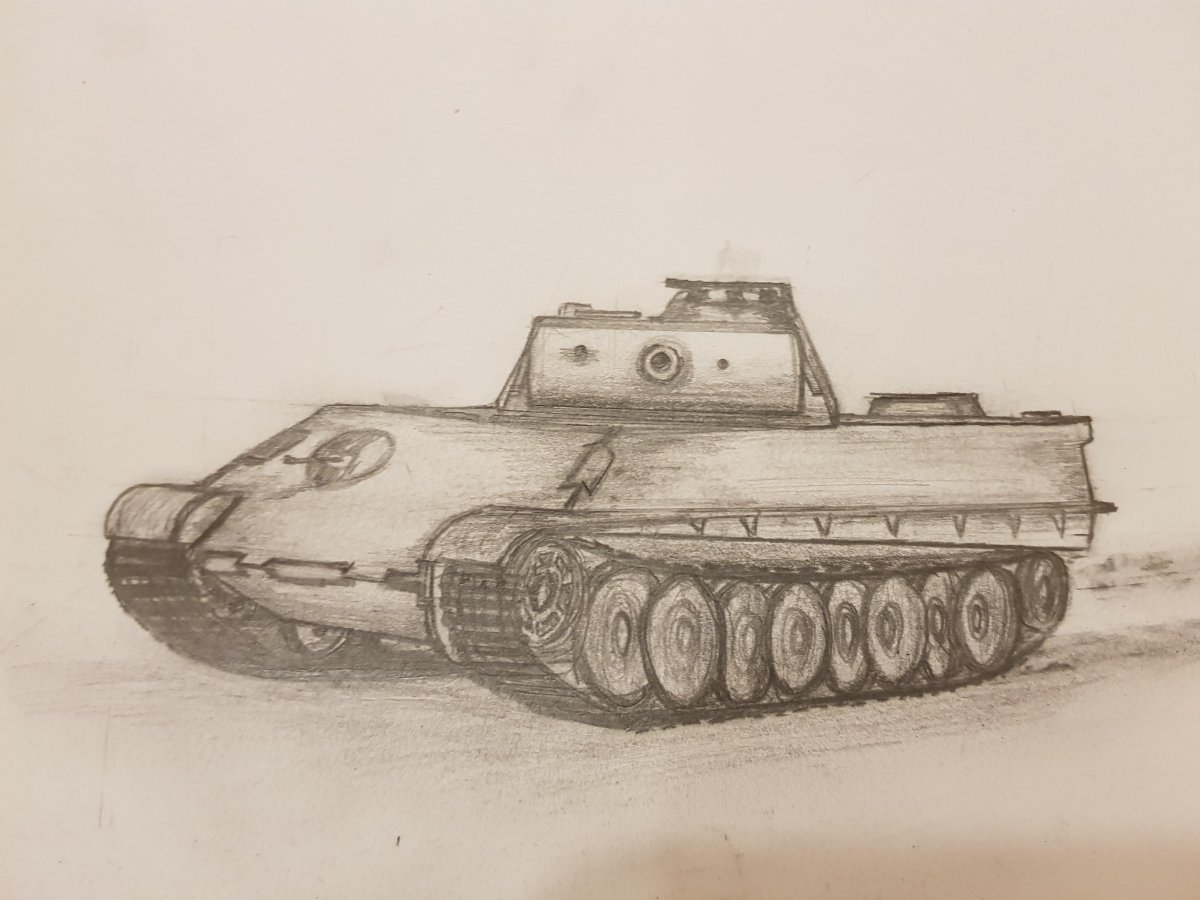 Как рисовать танк пантера