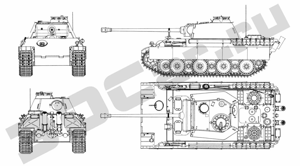 Танк пантера схема