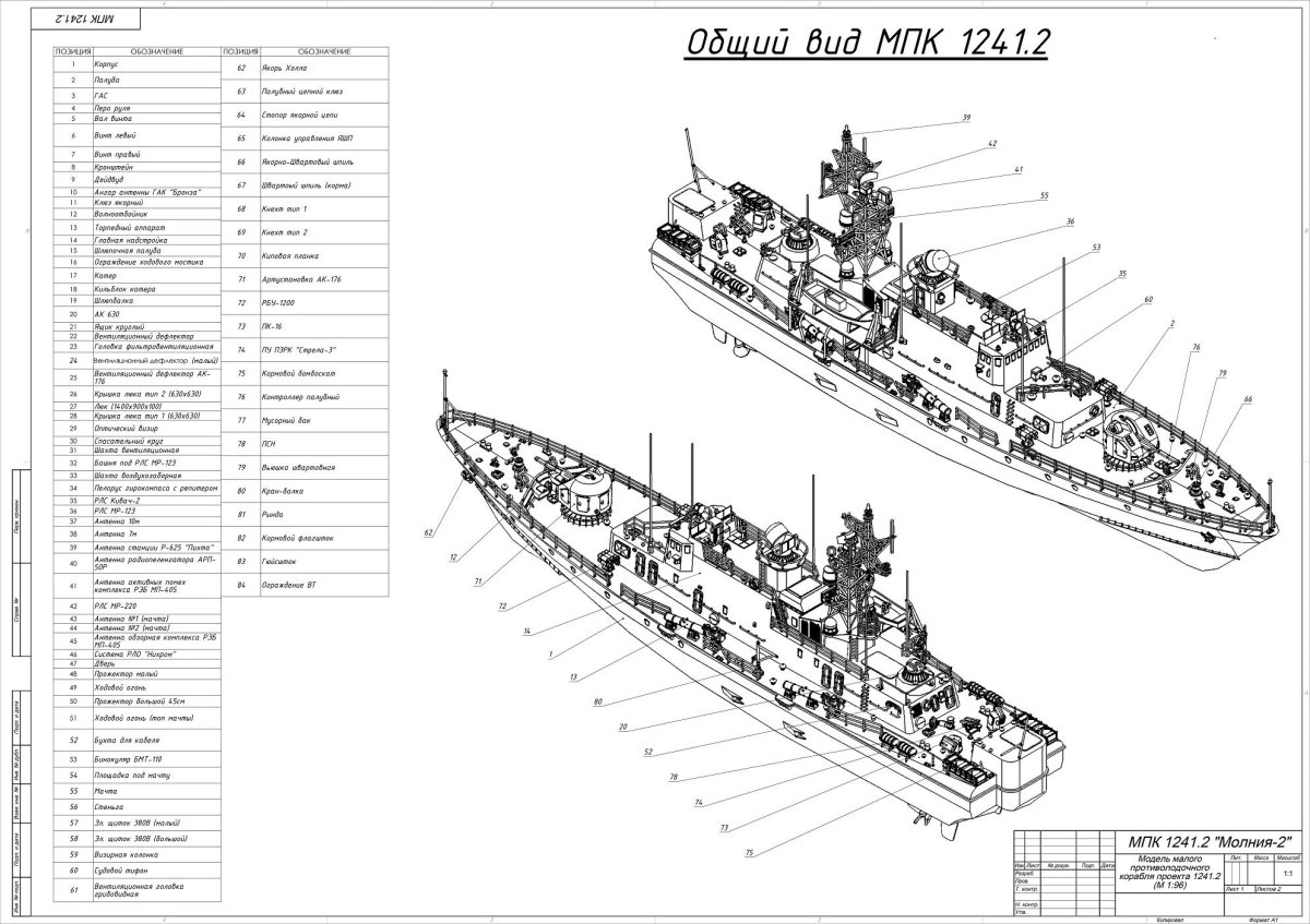МПК пр.12412 чертежи