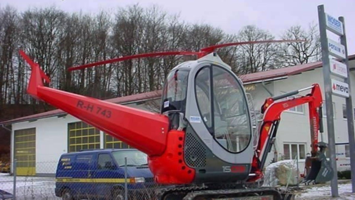 Летающий экскаватор