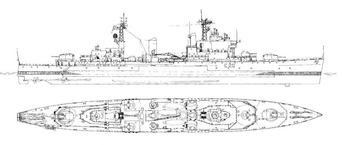 Линейный крейсер Тайгер схема